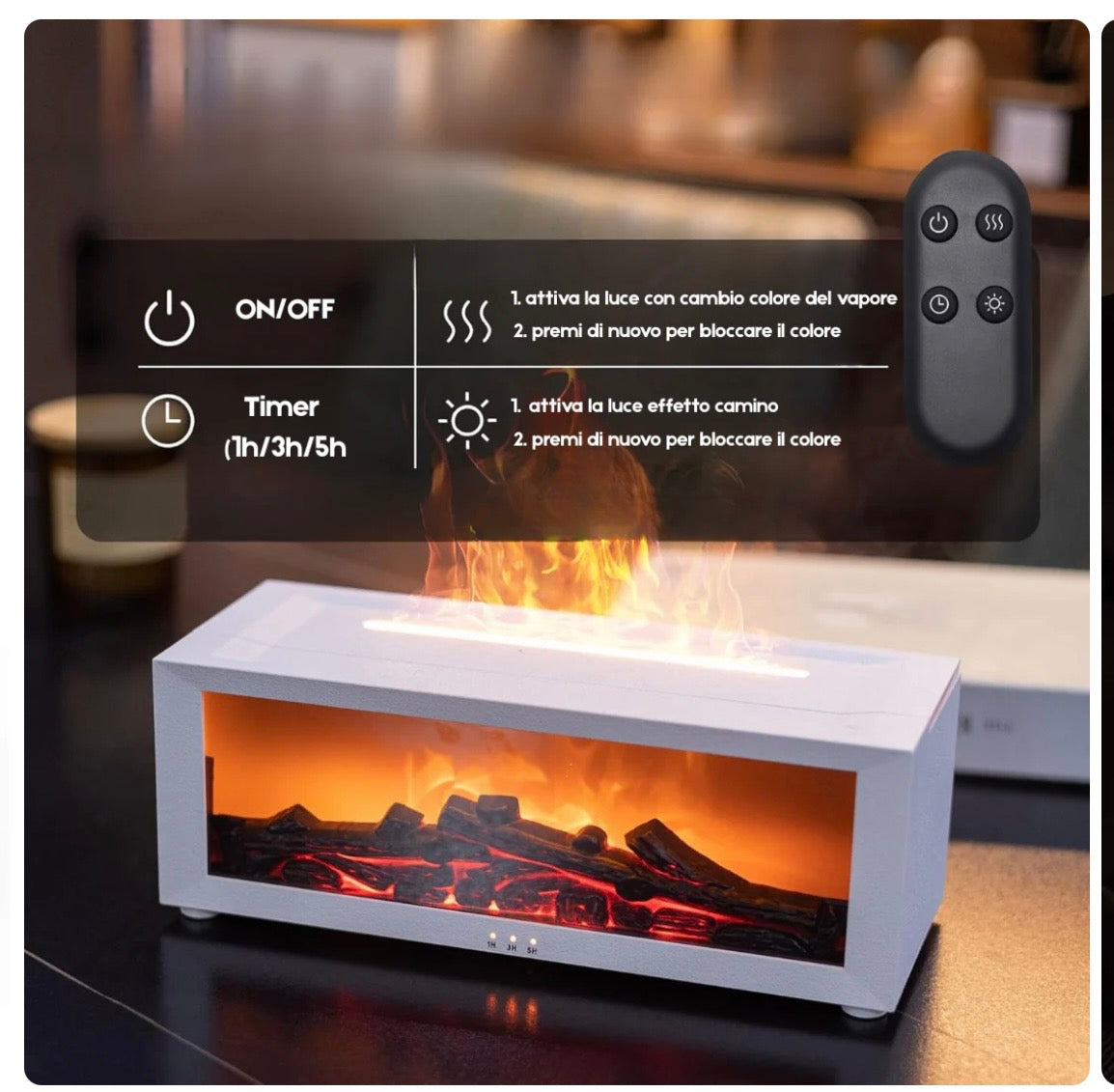 Firehome™ – Diffusore a Effetto Fiamma che Trasforma la Tua Casa in Relax