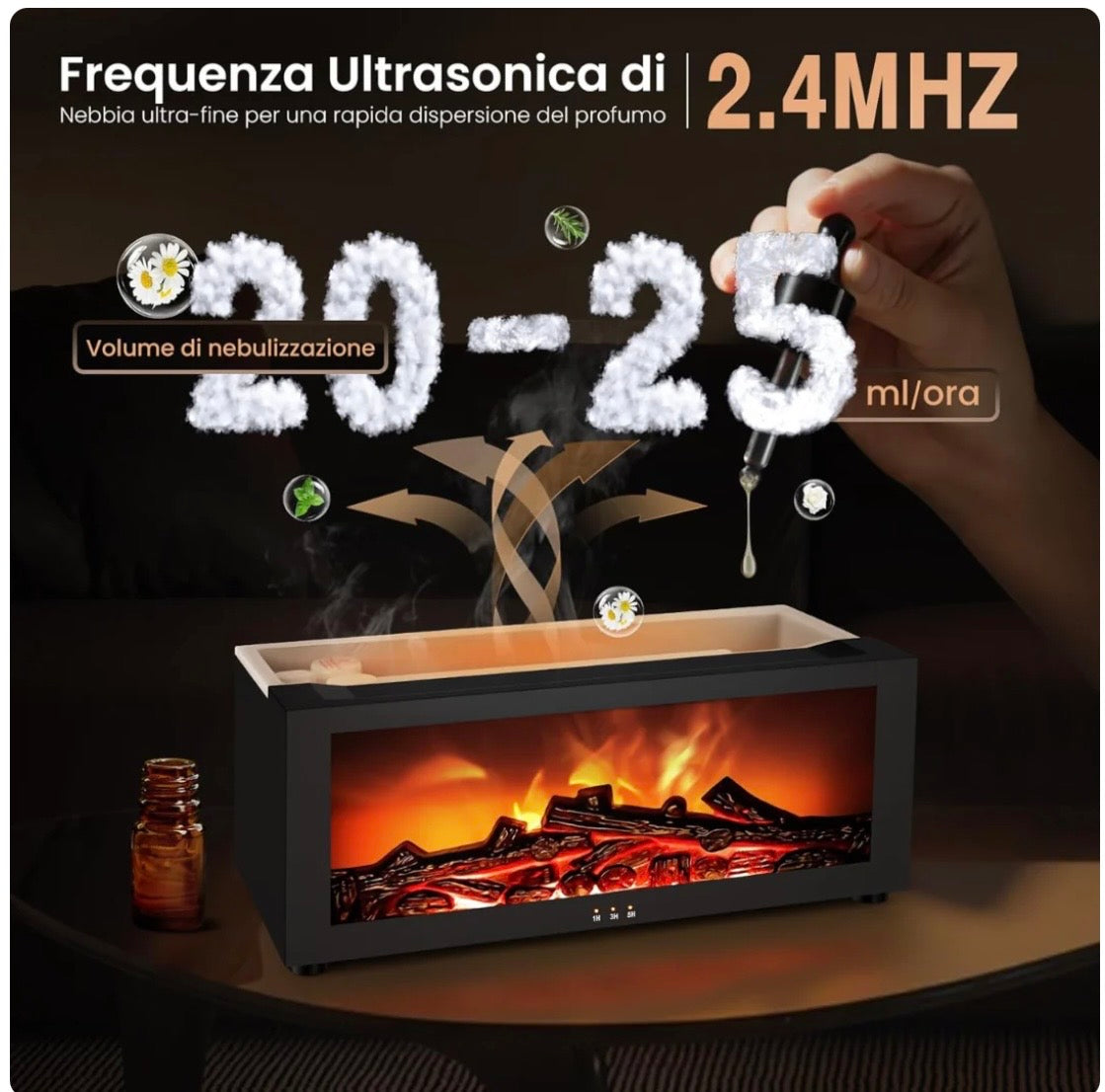Firehome™ – Diffusore a Effetto Fiamma che Trasforma la Tua Casa in Relax